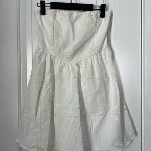 Altar'd State White Strapless Dress